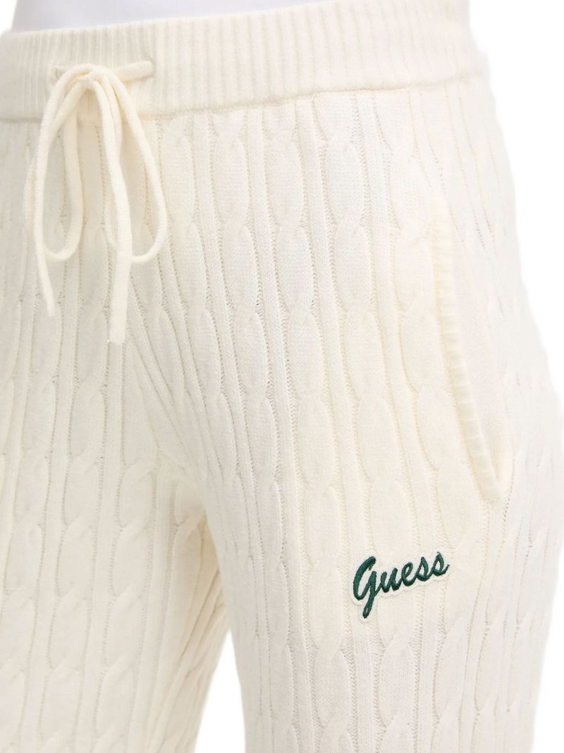 cable-knit track pants 4