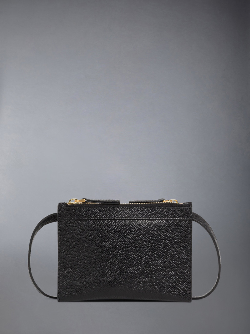 PEBBLE GRAIN MINI DOUBLE DOCUMENT HOLDER CROSSBODY 3