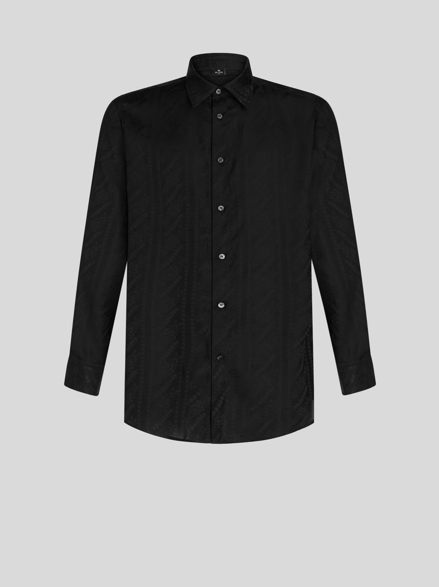 SILK JACQUARD SHIRT - 1