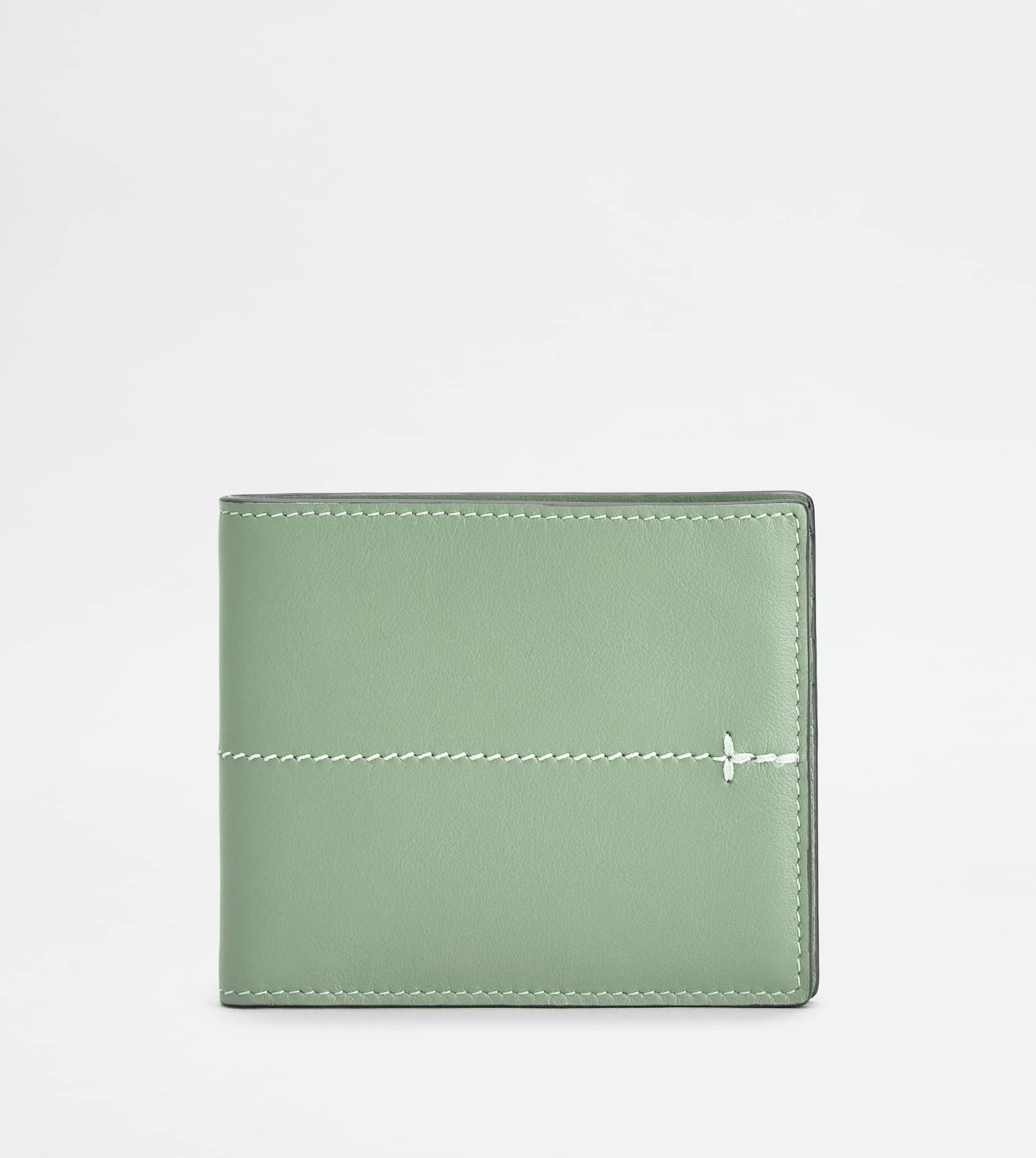 WALLET IN LEATHER - GREEN - 1