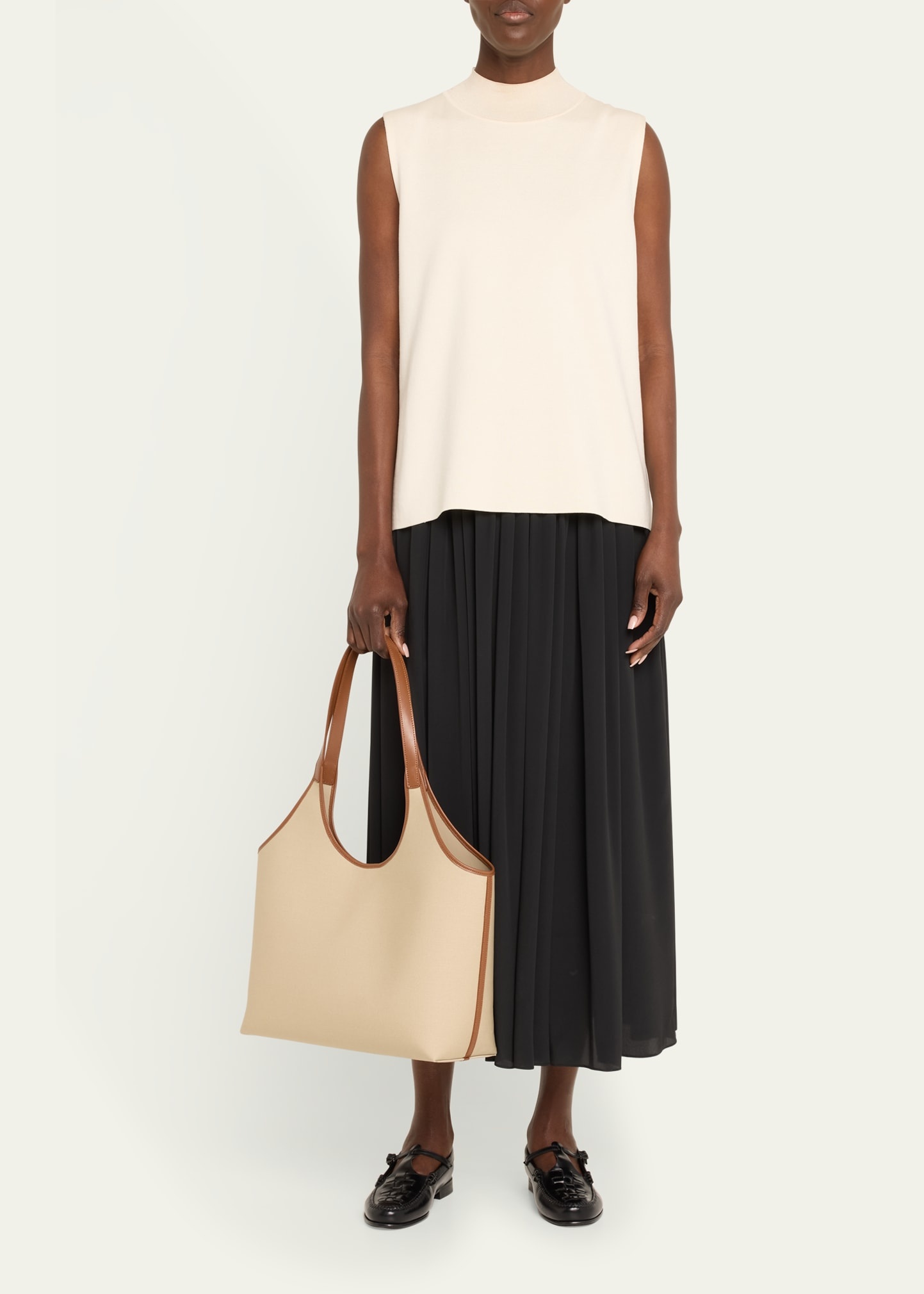 Canvas Basket Shoulder Bag - 5