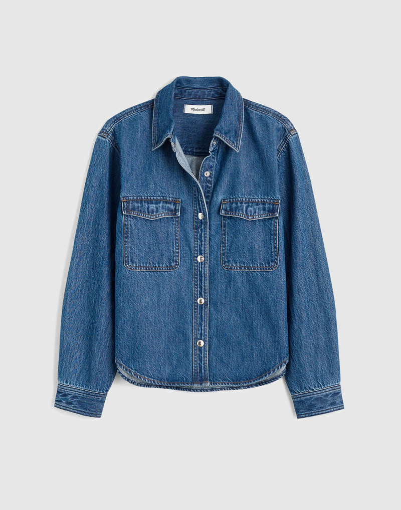 Airy Denim Shirt-Jacket 1