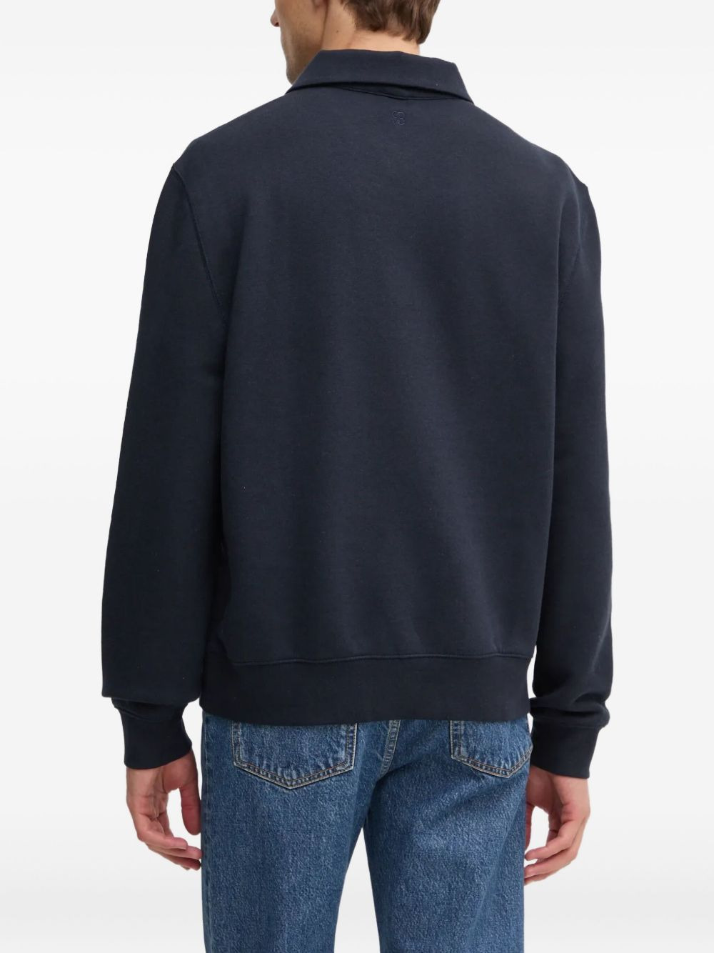 polo-collar sweatshirt - 3