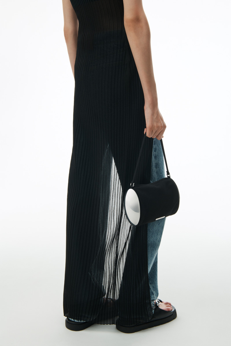 Sheer Ribbed Cutaway Maxi Tunic 6