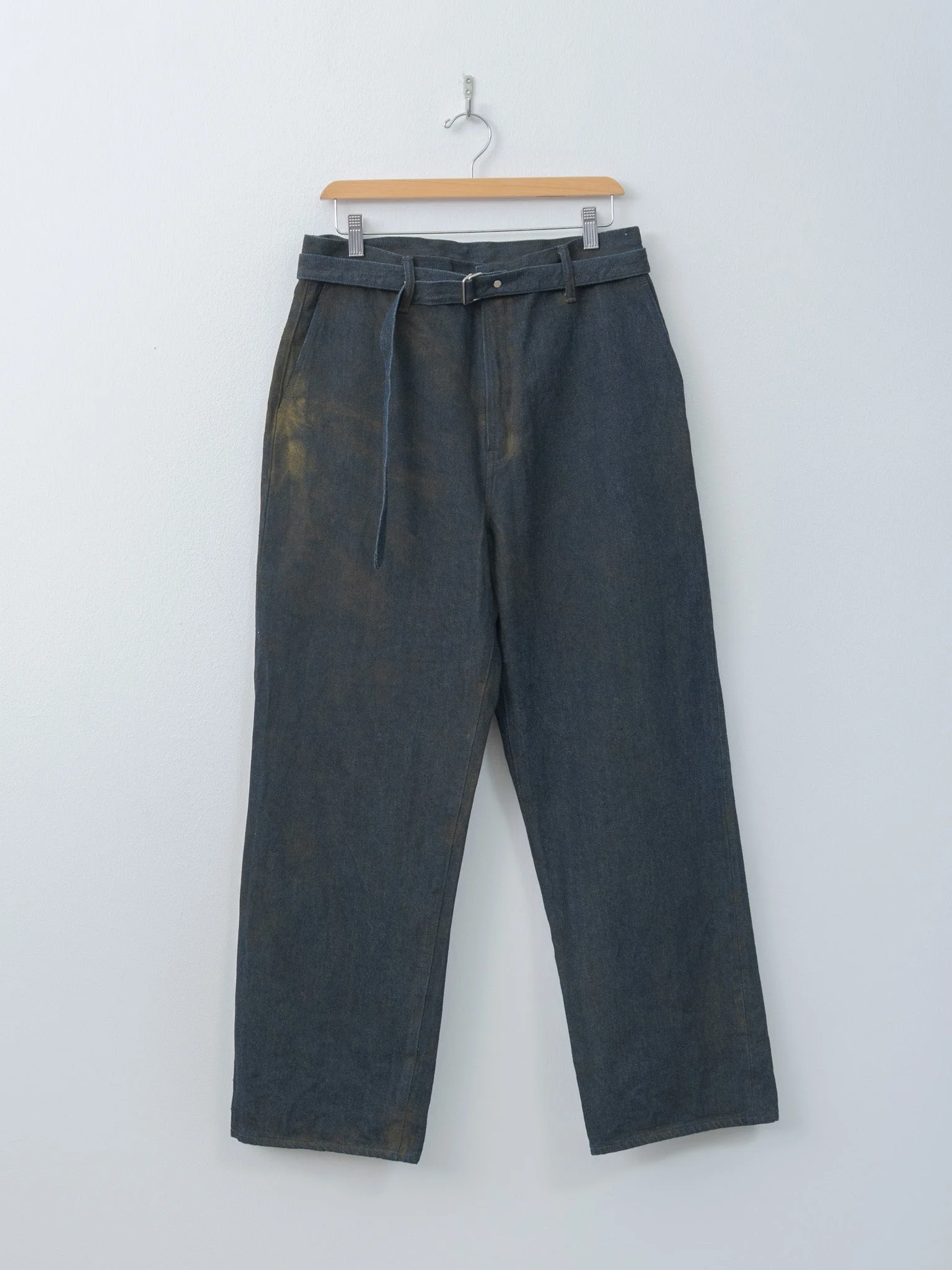 Belted Trousers - Yellow Ochre - 1
