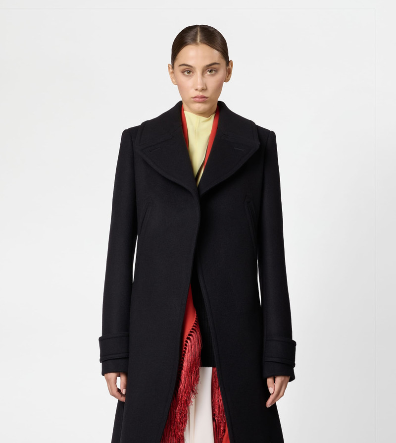 COAT IN WOOL - BLACK 4
