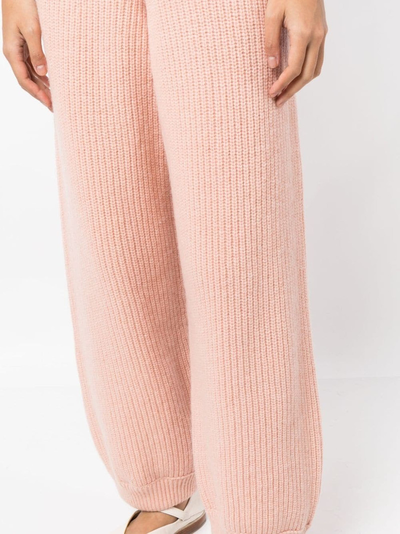ribbed knitted trousers 5
