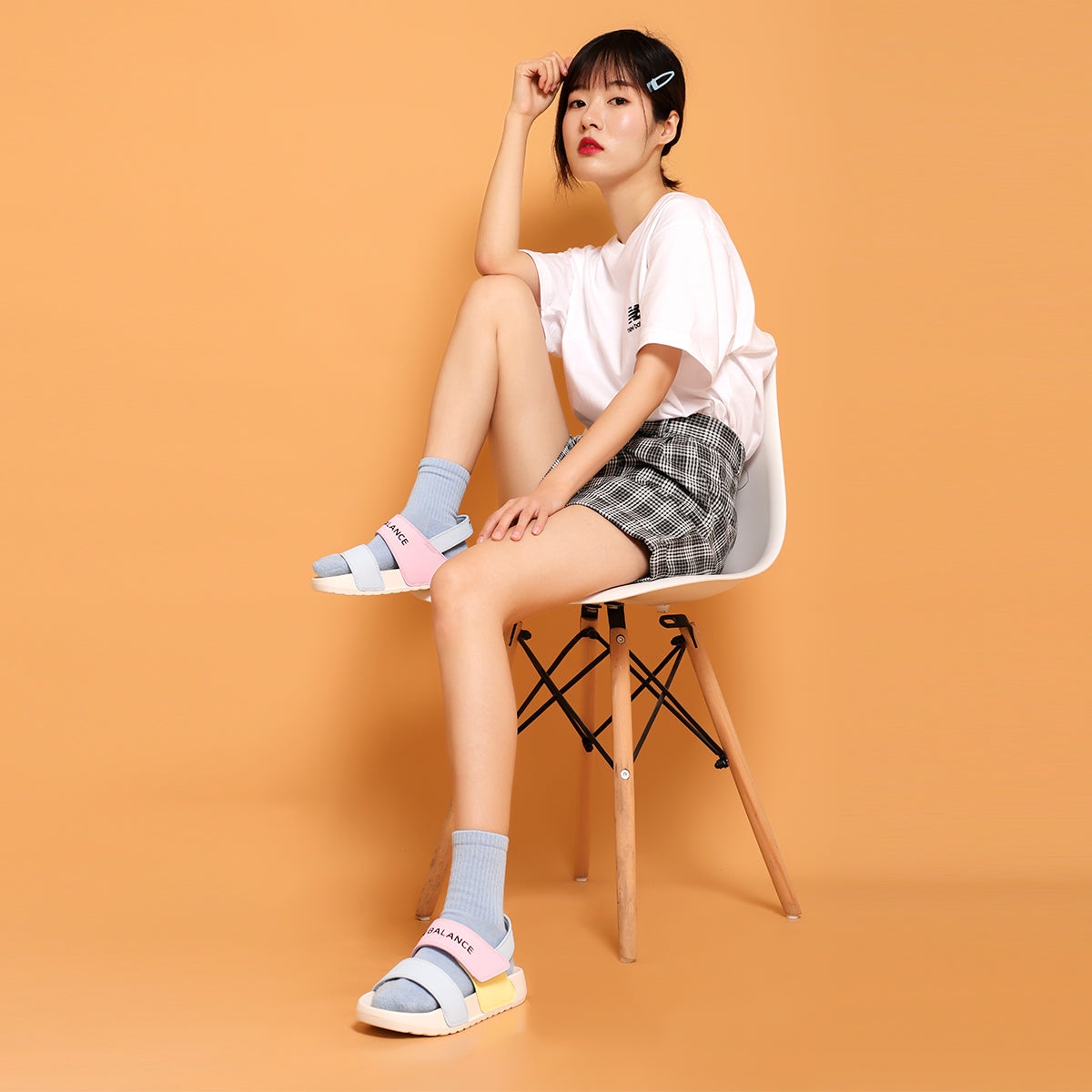 New Balance Noritake x New Balance Sports Sandals Blue/Pink/Yellow SUFNCLAT - 10