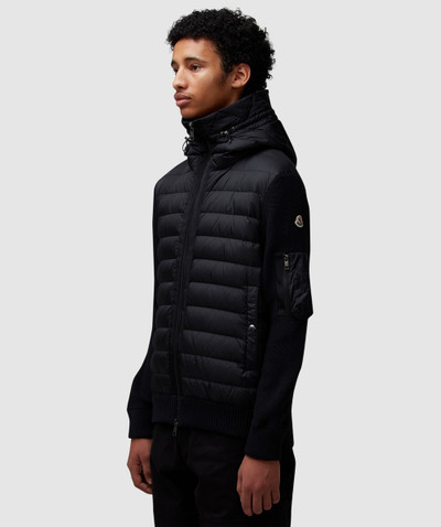 Moncler Padded wool hoodie outlook