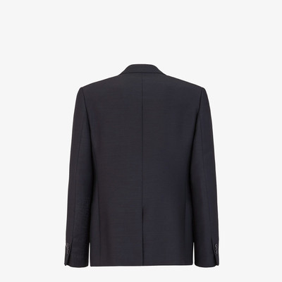 FENDI Black wool blazer outlook