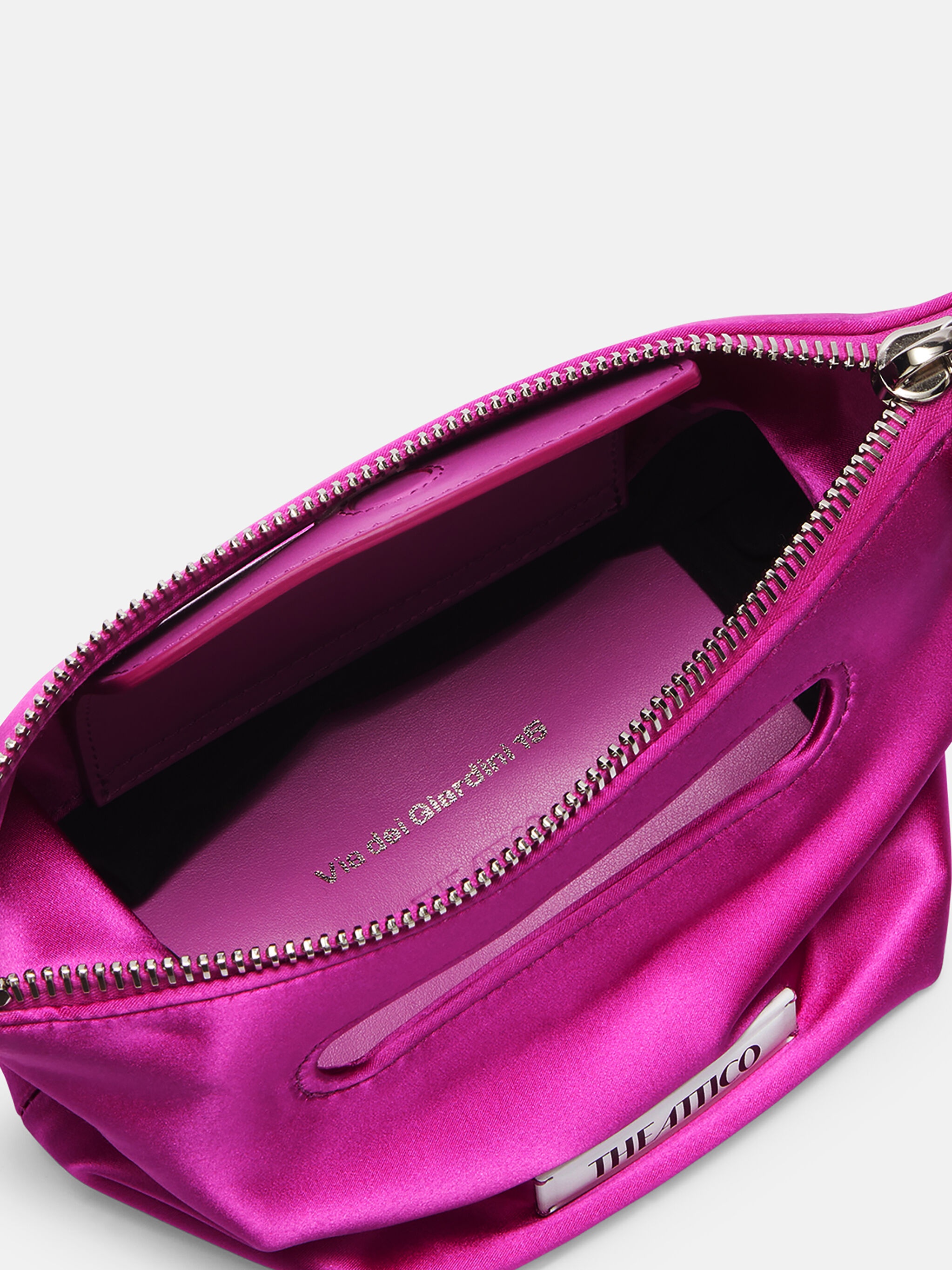 ''VIA DEI GIARDINI 15'' FUCHSIA TOTE BAG - 4