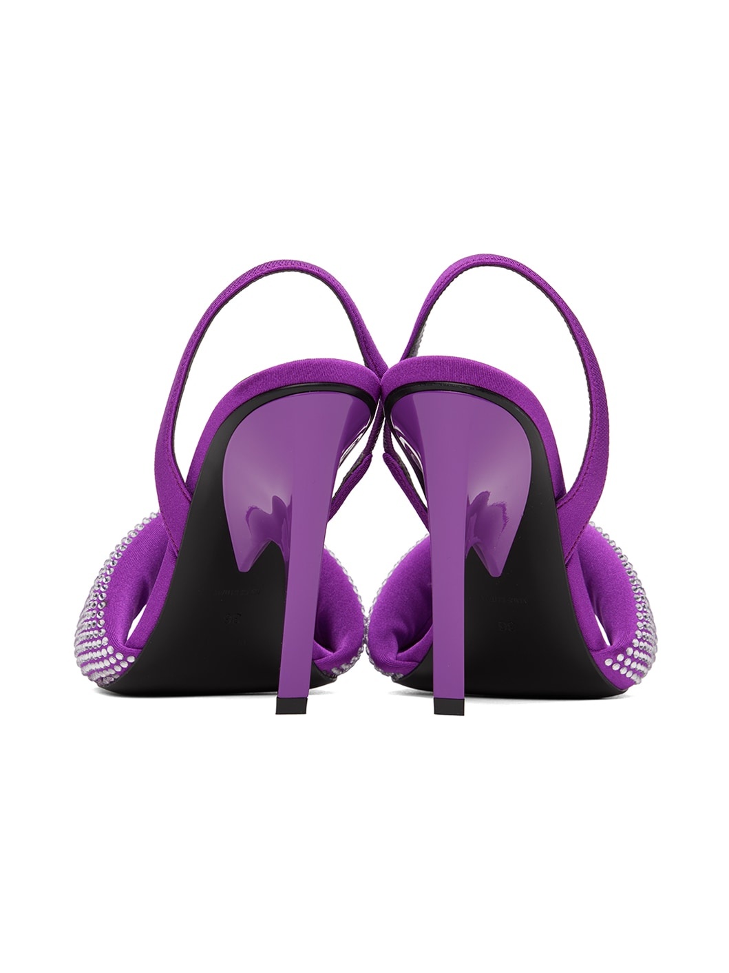 Purple Rem Heeled Sandals - 2