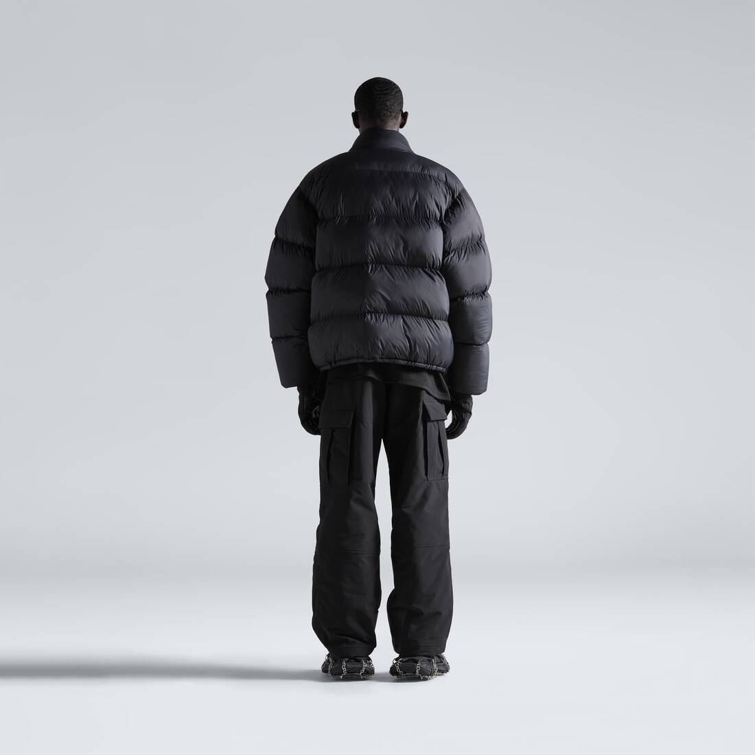 Men's Skiwear - 3b Sports Icon Ski Puffer in Black - 4