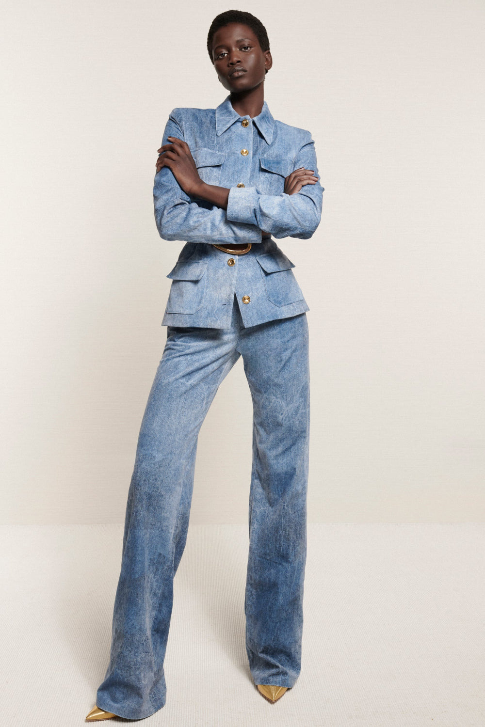 The Reid Straight Leg Trouser with Waistband - 2