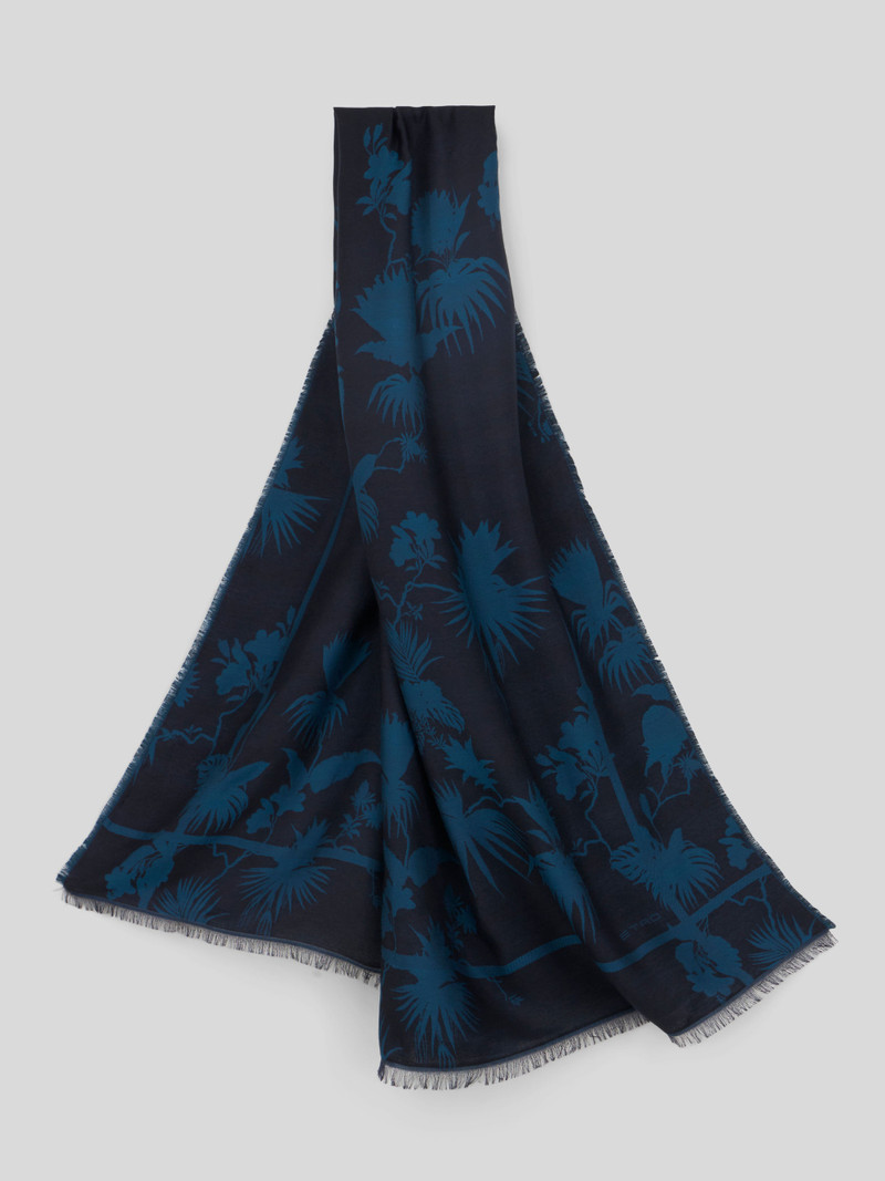 FLORAL PATTERN JACQUARD SCARF 1
