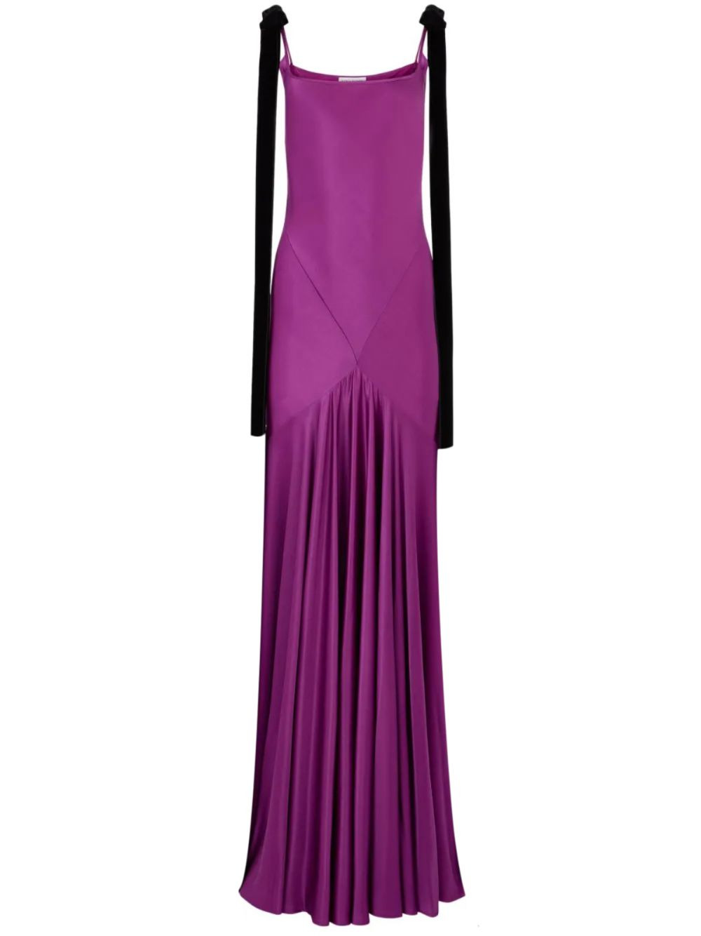 satin-finish maxi dress - 1