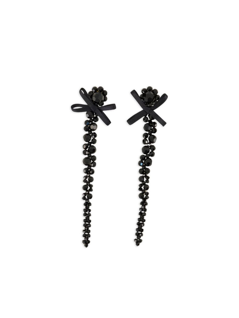 crystal-embellished drop earrings 1