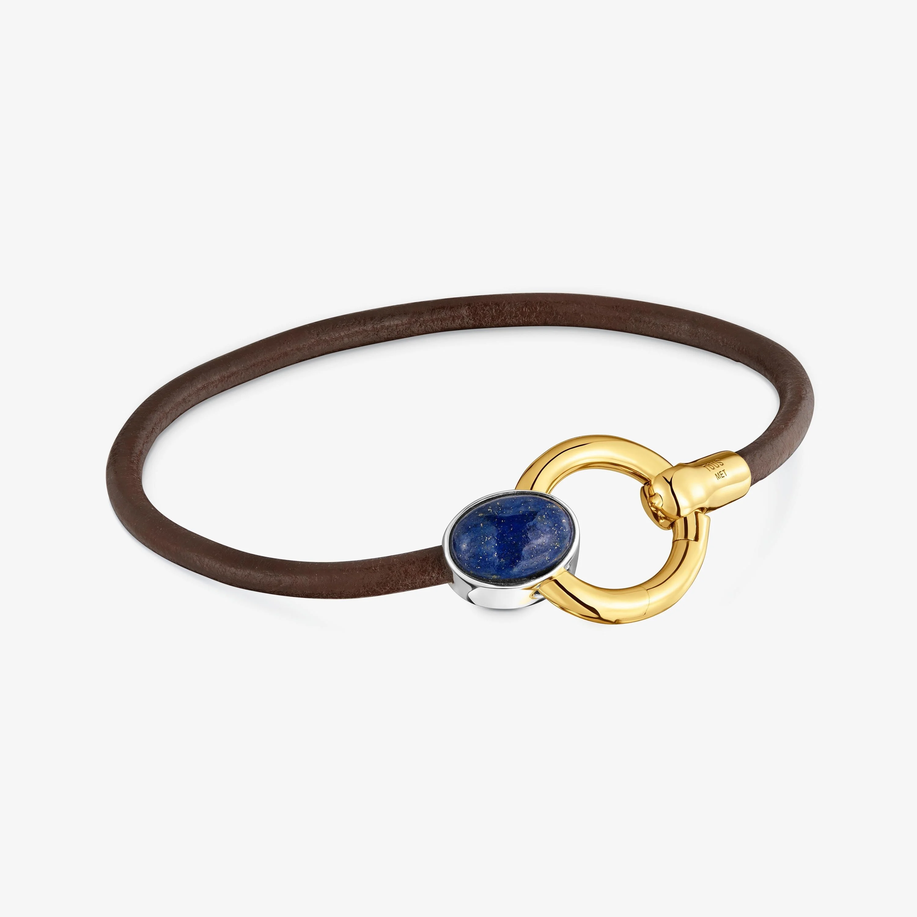 Two-tone Bracelet with amethyst and leather cord TOUS Gem Power - 1
