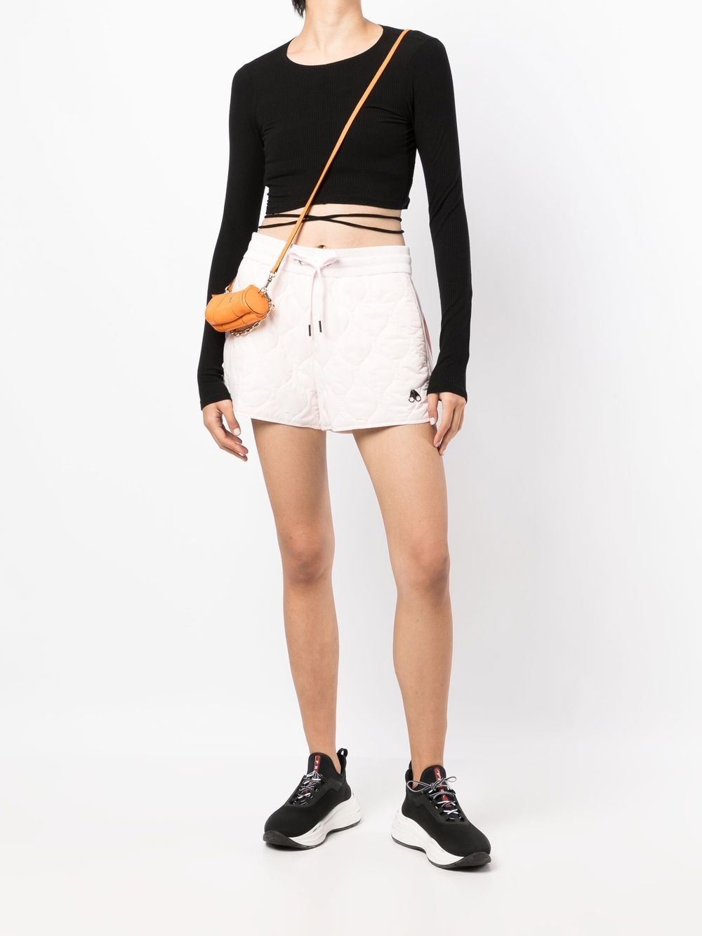 quilted recycled nylon shorts - 2