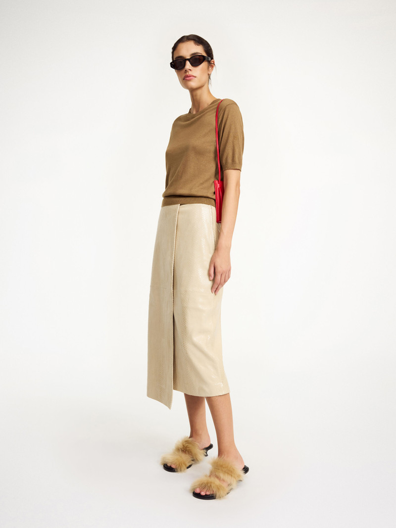 BY MALENE BIRGER Hannas leather skirt outlook