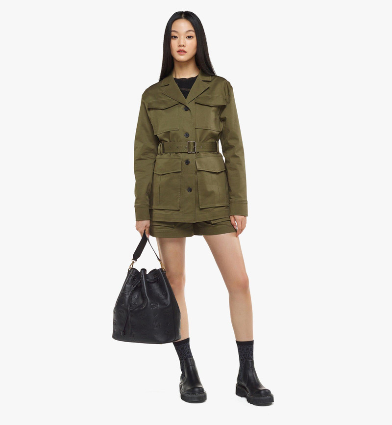 Dessau Drawstring in Embossed Monogram Leather 6