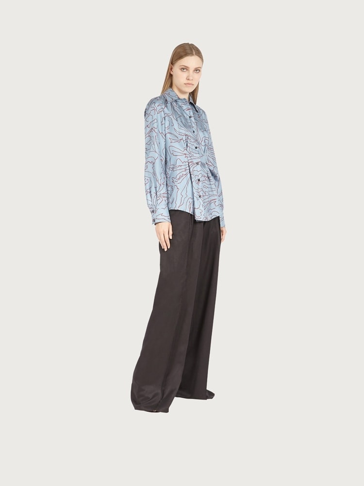 PRINTED SILK SHIRT - 5