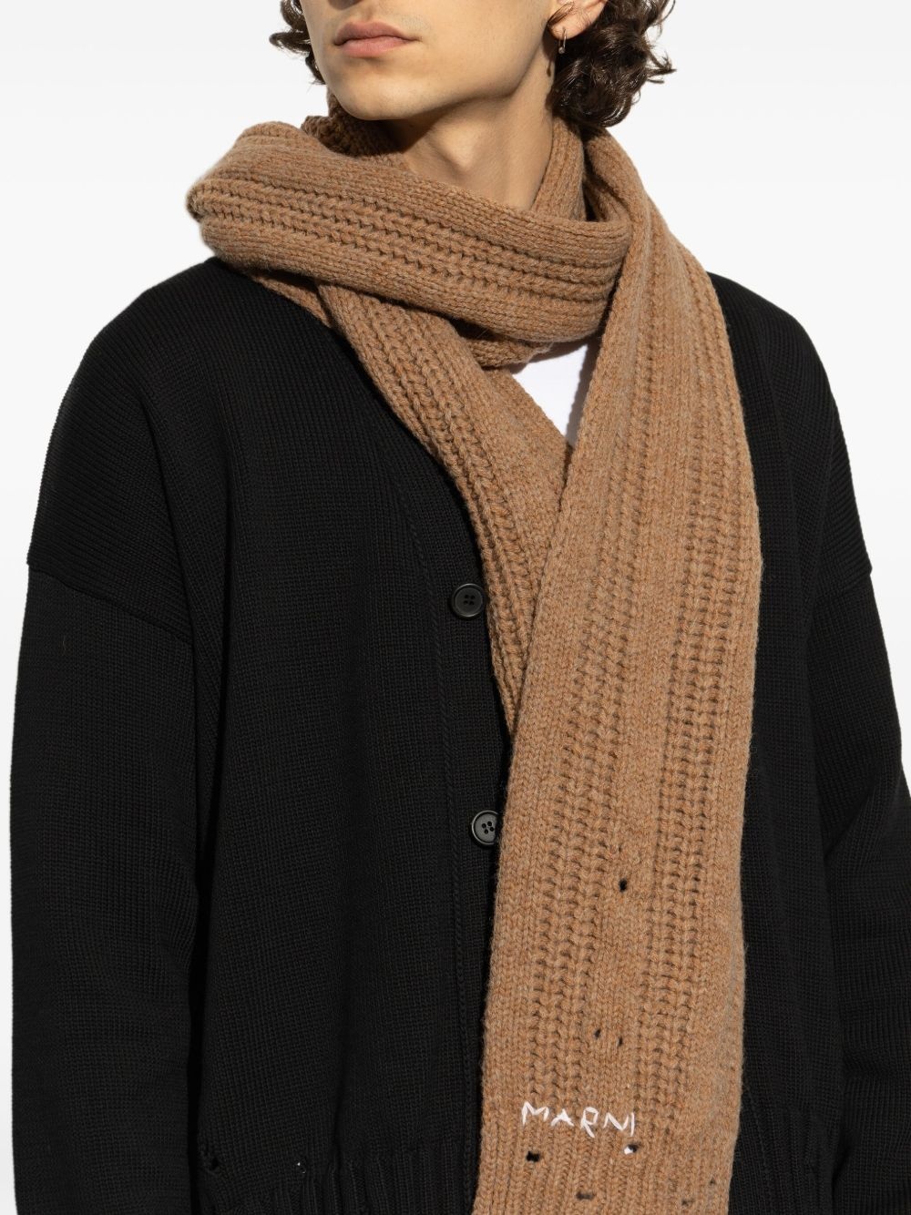 chunky-knit scarf - 4
