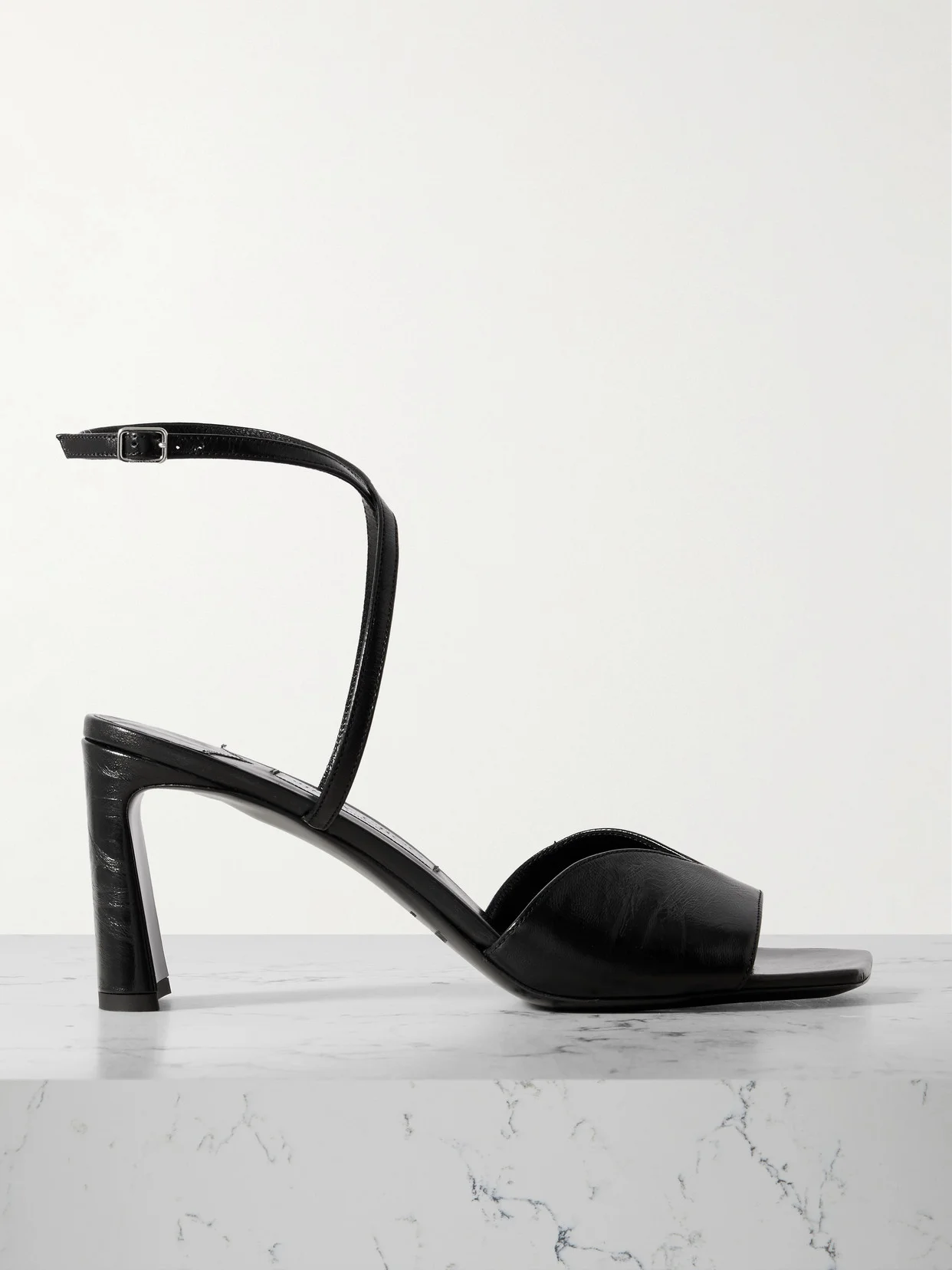 Karli 75 Textured-leather Sandals - 1