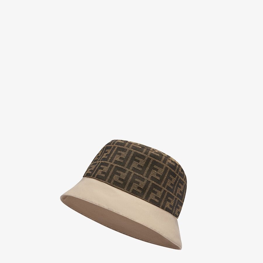 Beige canvas bucket hat - 3