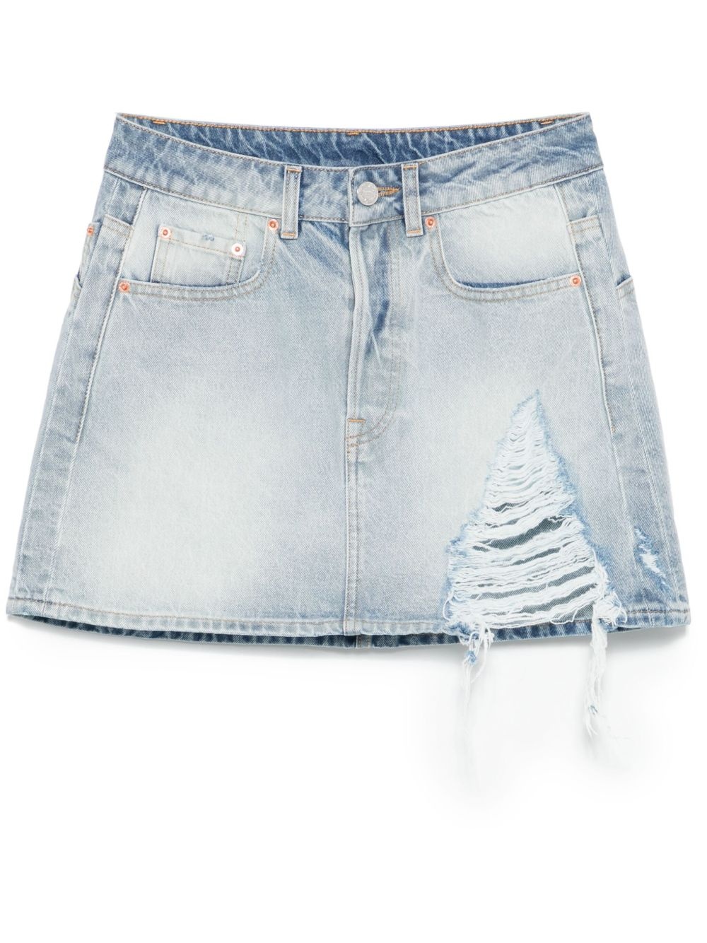 denim mini skirt - 1