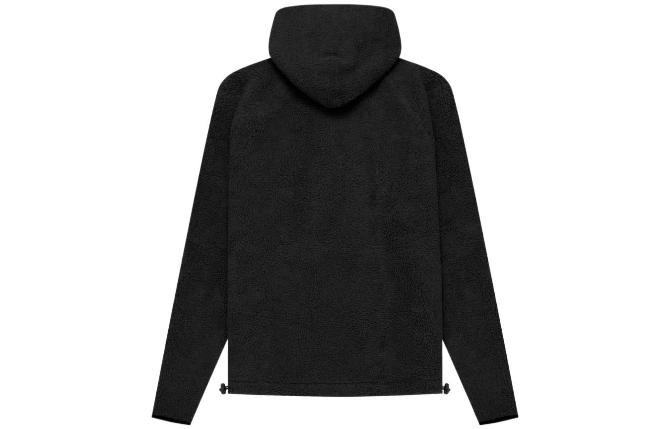 Fear of God Essentials SS22 Polar Fleece Half Zip Hoodie 'Iron' FOG-SS22-396 - 3