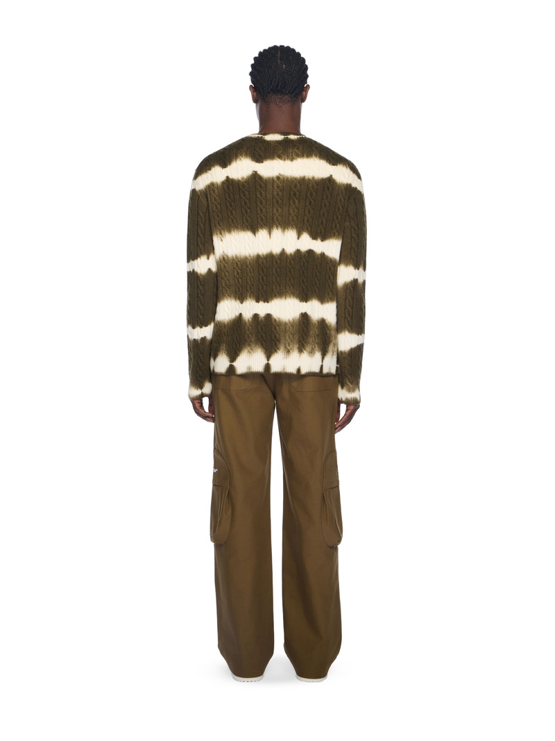 Off Stamp Cable Knit Crewneck 4