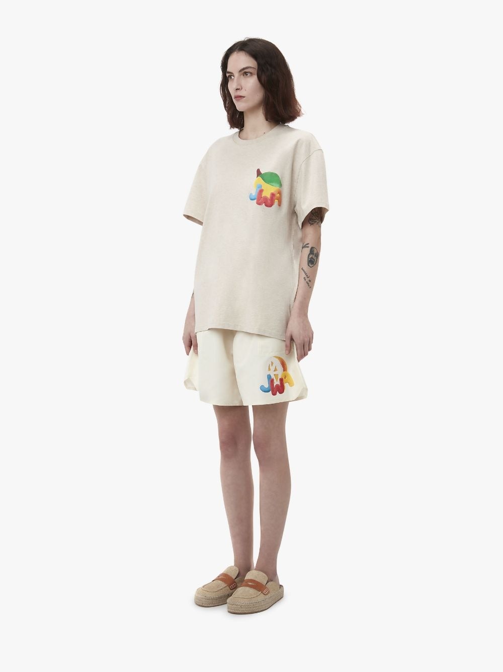 Tシャツ・カットソー JW Anderson JT0225 PG0980 LEMON PRINT T-shirt JW Anderson JWA LEMON PRINT T-SHIRT | REVERSIBLE