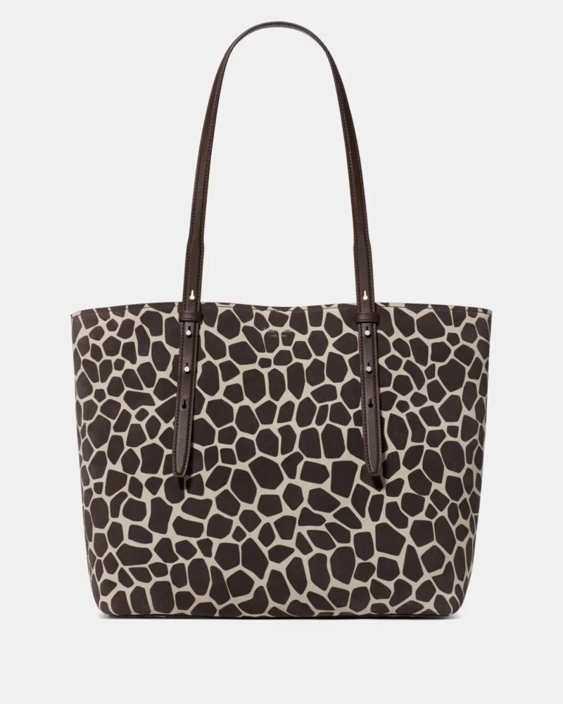 Do It All Giraffe Suede Large Tote Bag - 1