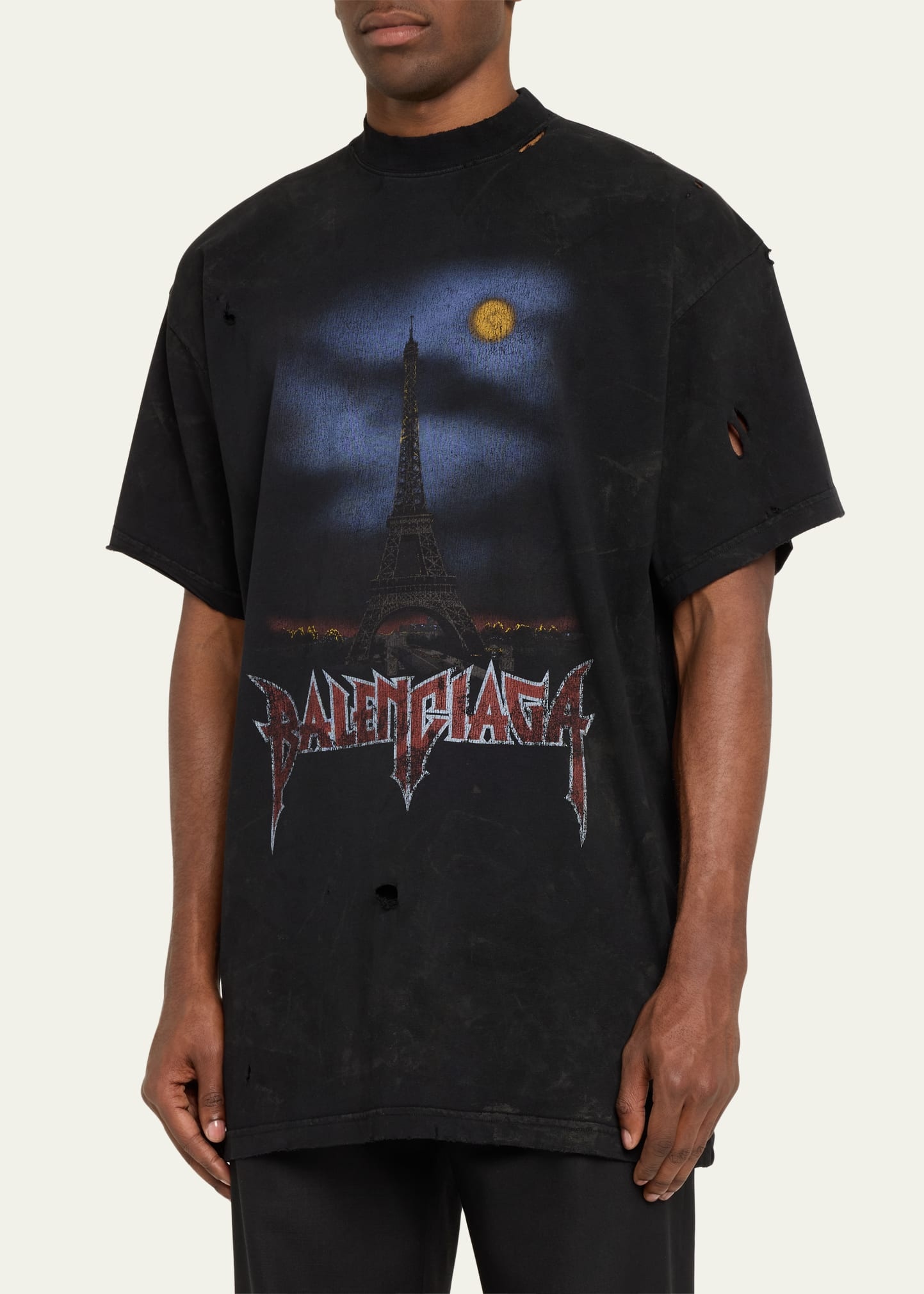 Men's Paris Moon Jersey T-Shirt - 4