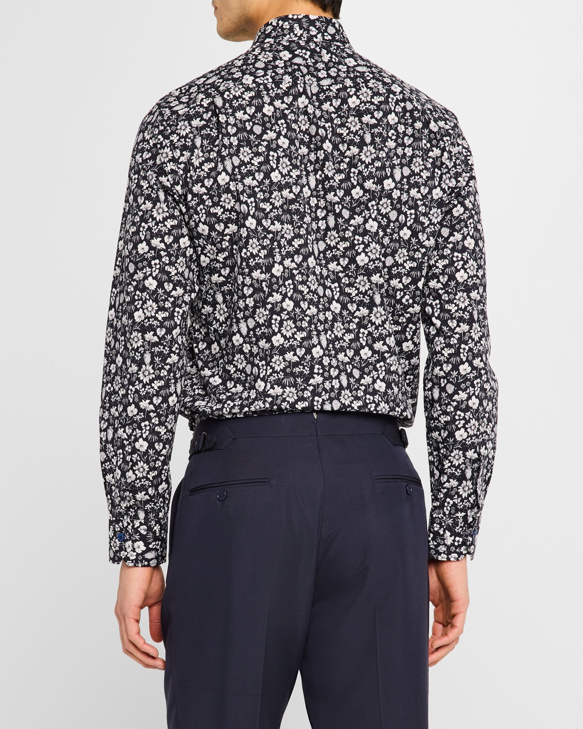 Men's Cotton Floral Sport Shirt - 3