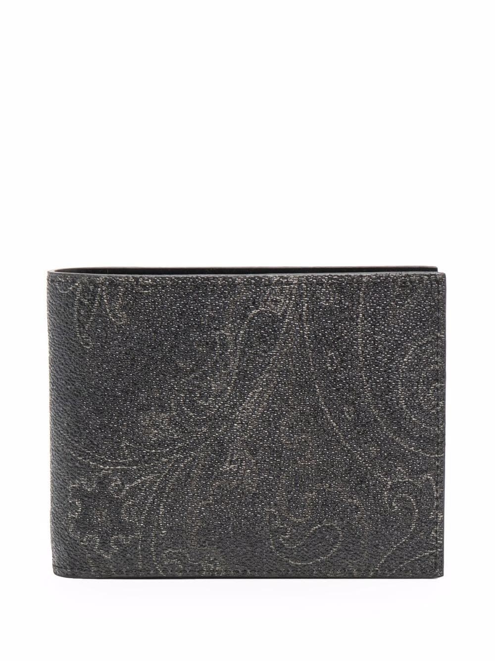 paisley-print billfold wallet - 1