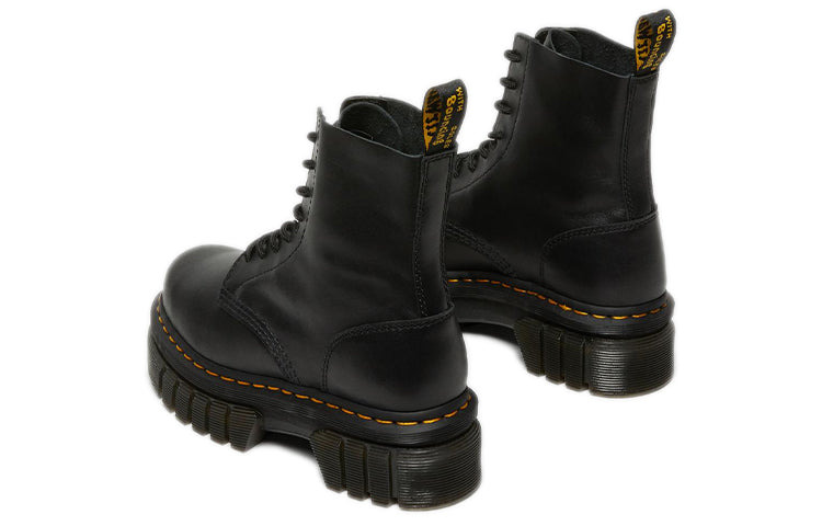 (WMNS) Dr. Martens Audrick Nappa Lux Platform Ankle Boots 'Black' 27149001 - 5