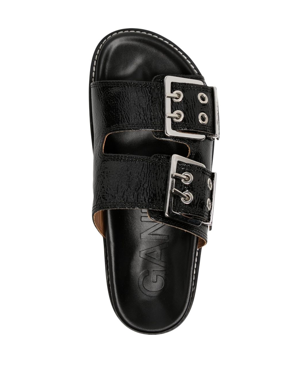 buckle-strap flatform sandals - 4