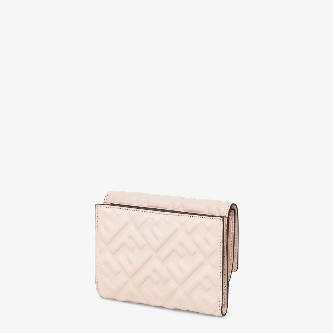 Pink FF nappa leather wallet - 2