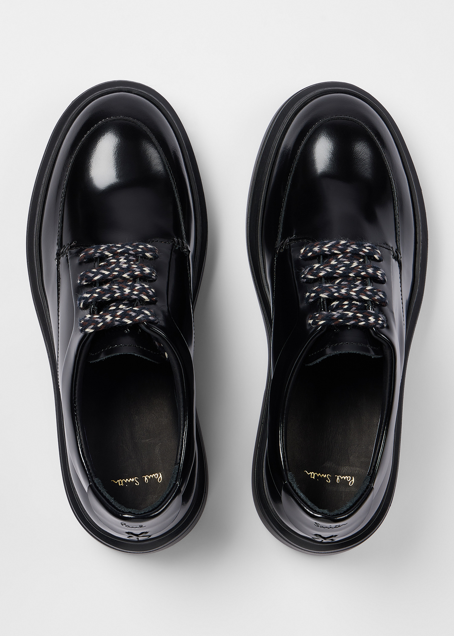Women's Black 'Tunis' Leather Shoes - 3