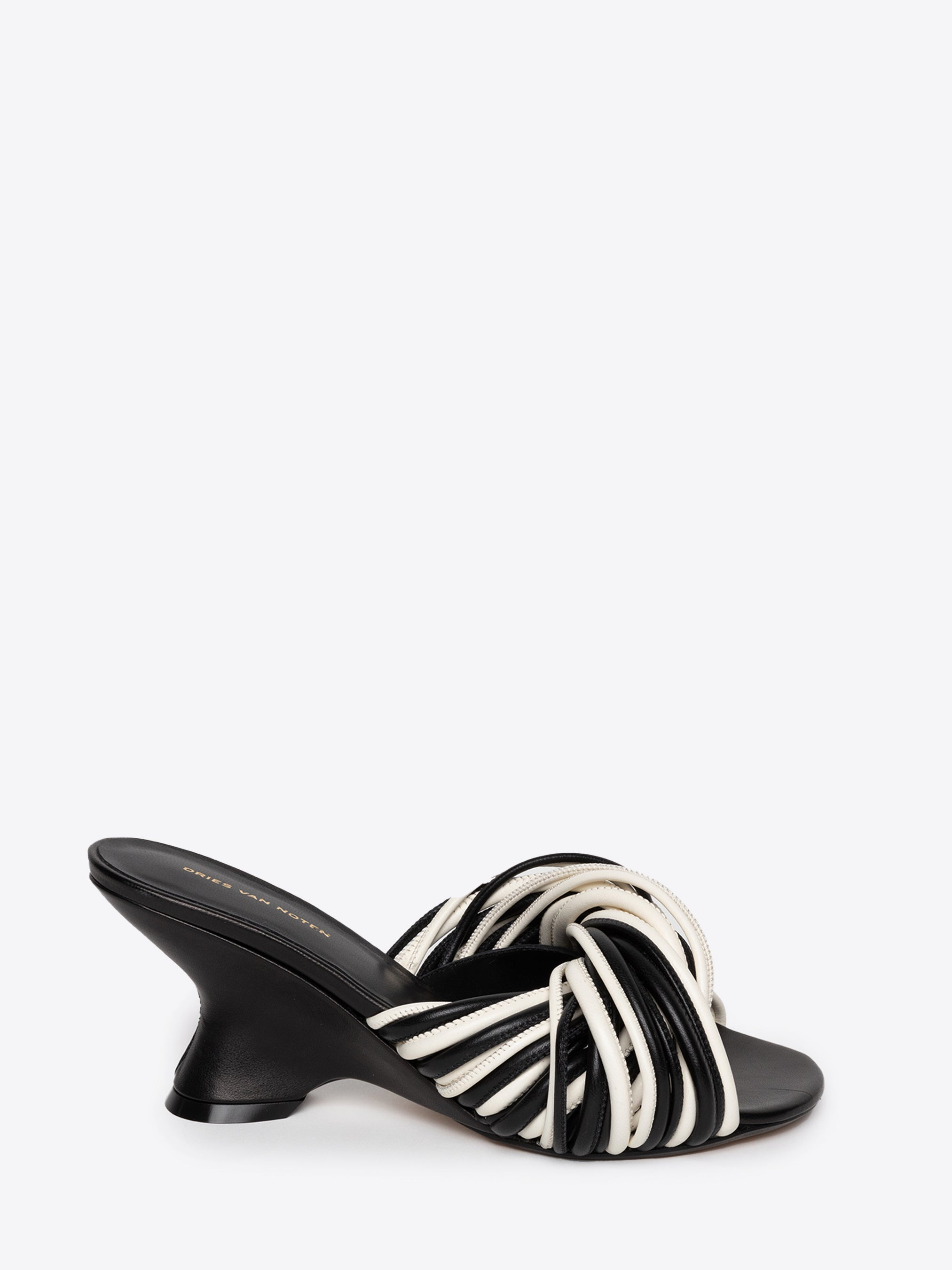 OPEN-TOE LEATHER MULES - 2