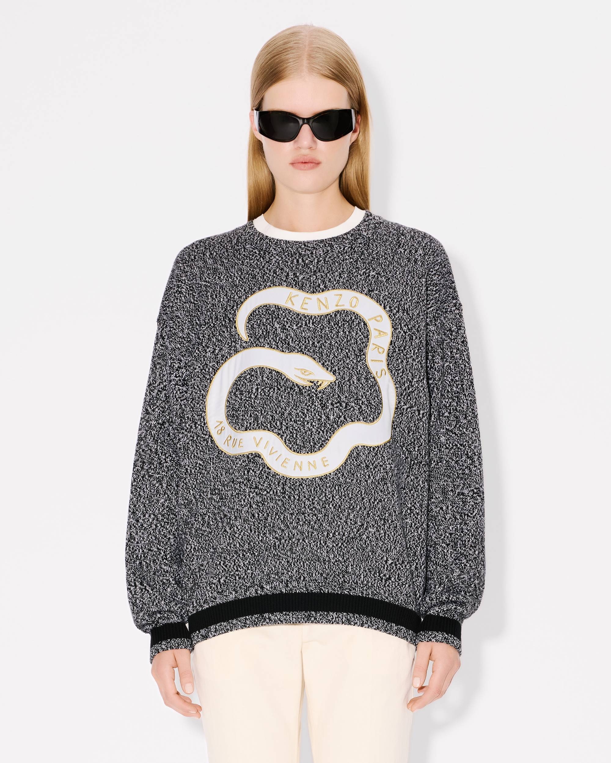 'Lunar New Year' genderless jumper in wool and cotton - 3