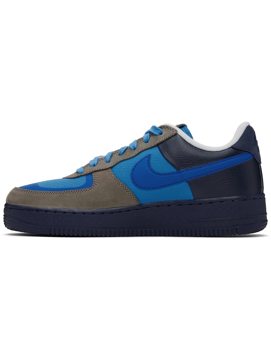Gray & Navy Stash Edition Air Force 1 Low Sneakers - 3