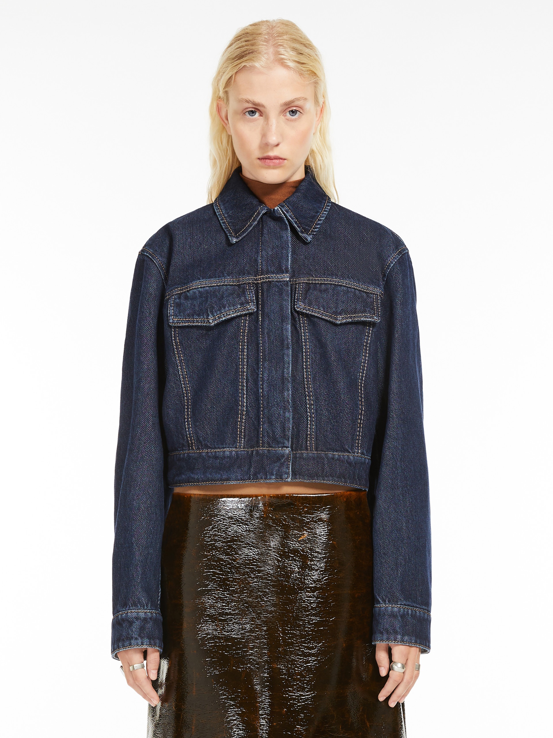 ブルゾン Sportmax Denim Bormio Jacket Sportmax BORMIO Short denim jacket | REVERSIBLE