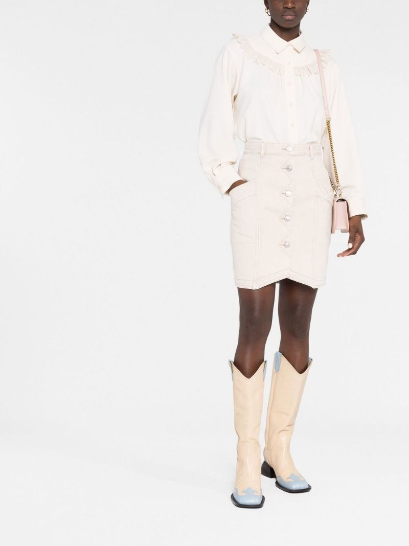 Isabel Marant Étoile buttoned-up high-waisted skirt outlook