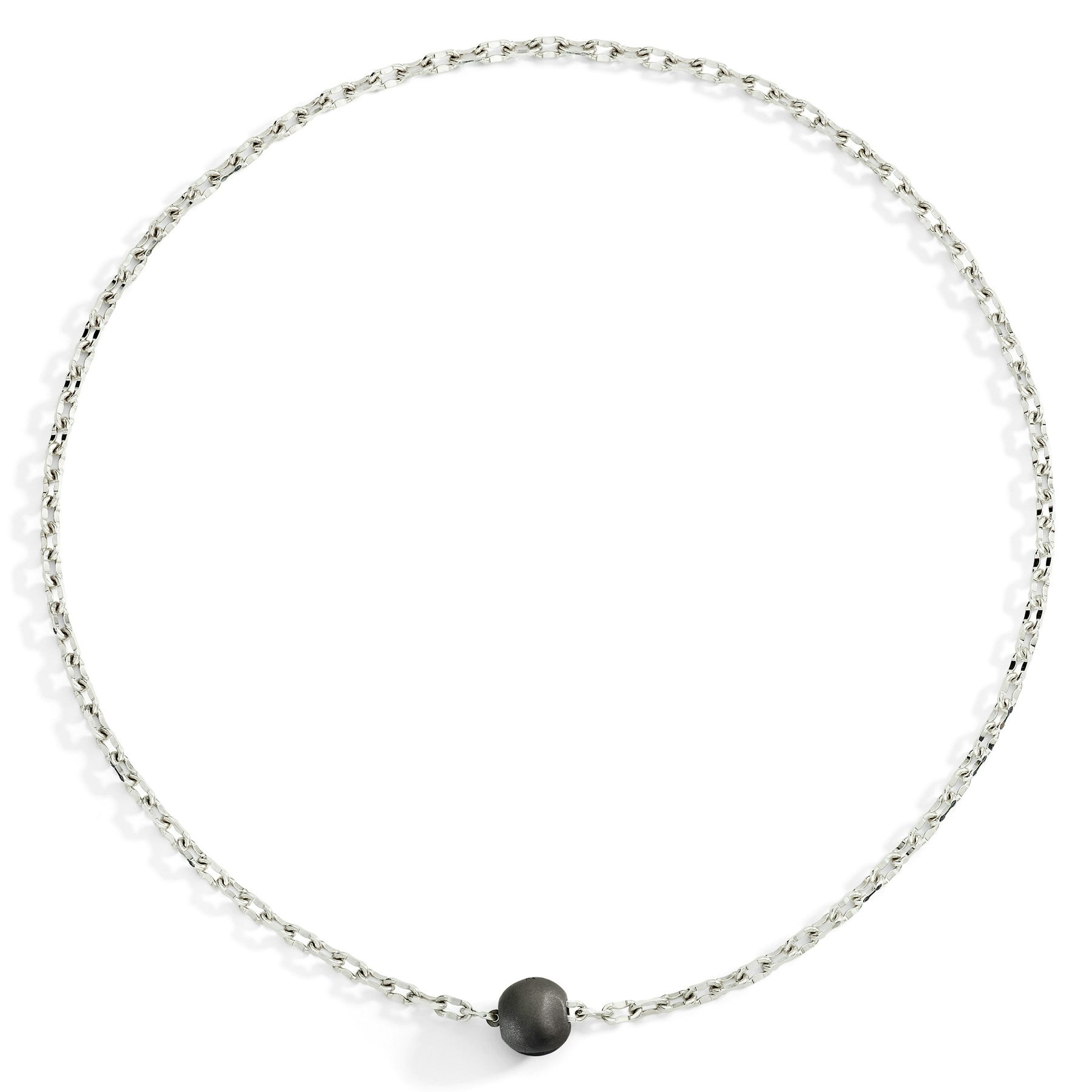 PEPITA NECKLACE SILVER & TITANIUM - 1