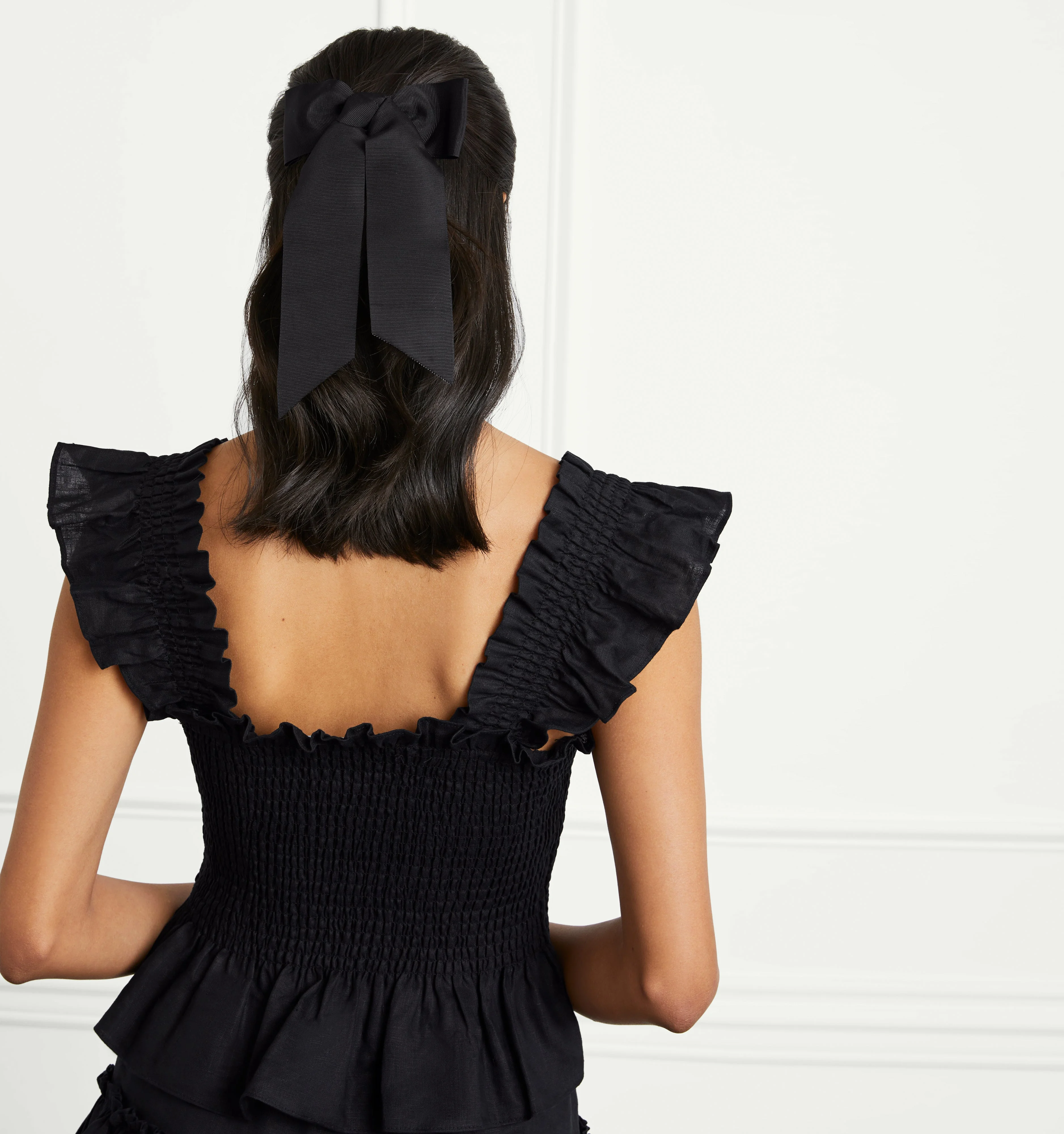 The Belle Bow - Black Grosgrain - 1