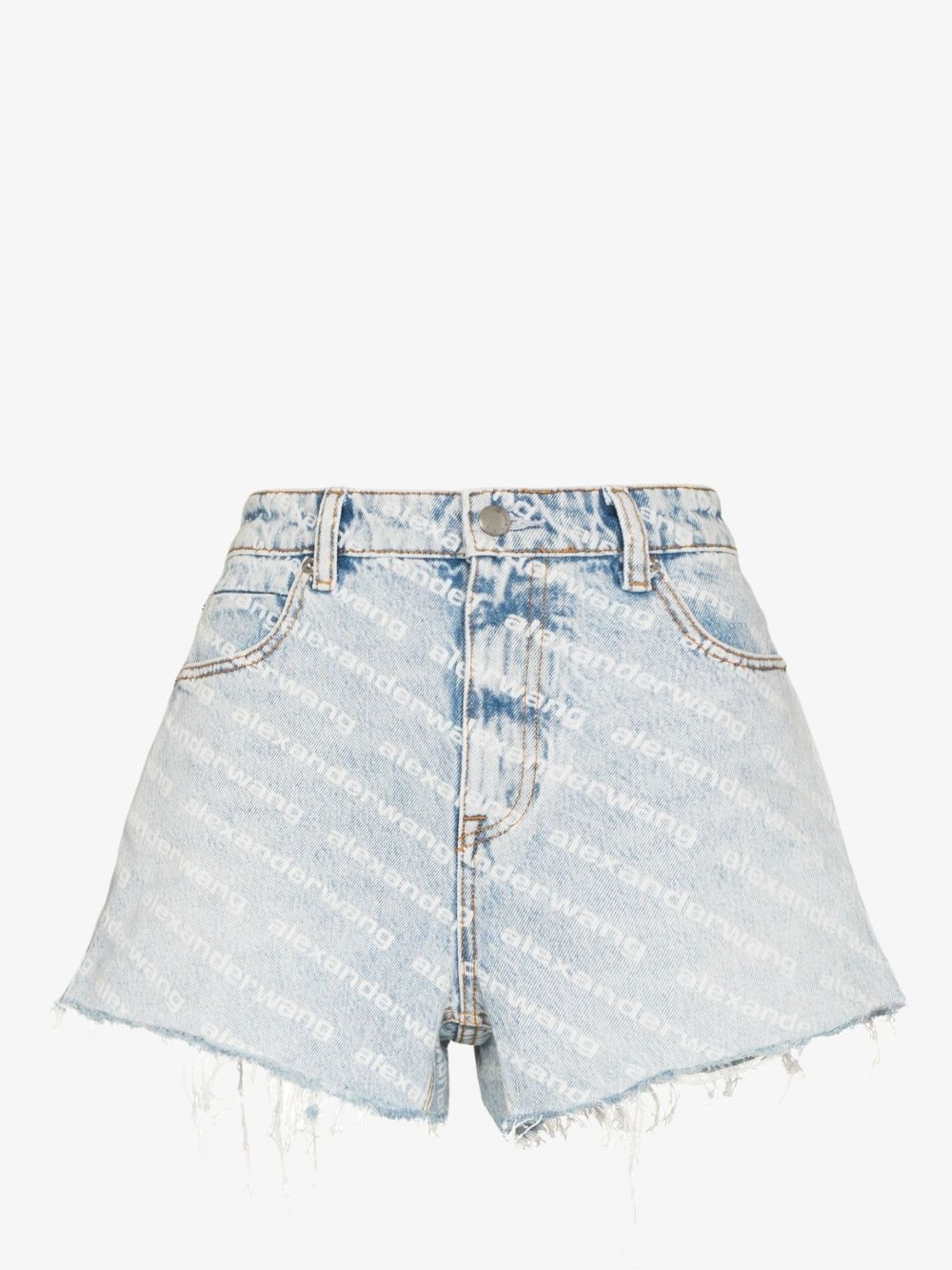 blue Bite logo denim shorts - 1