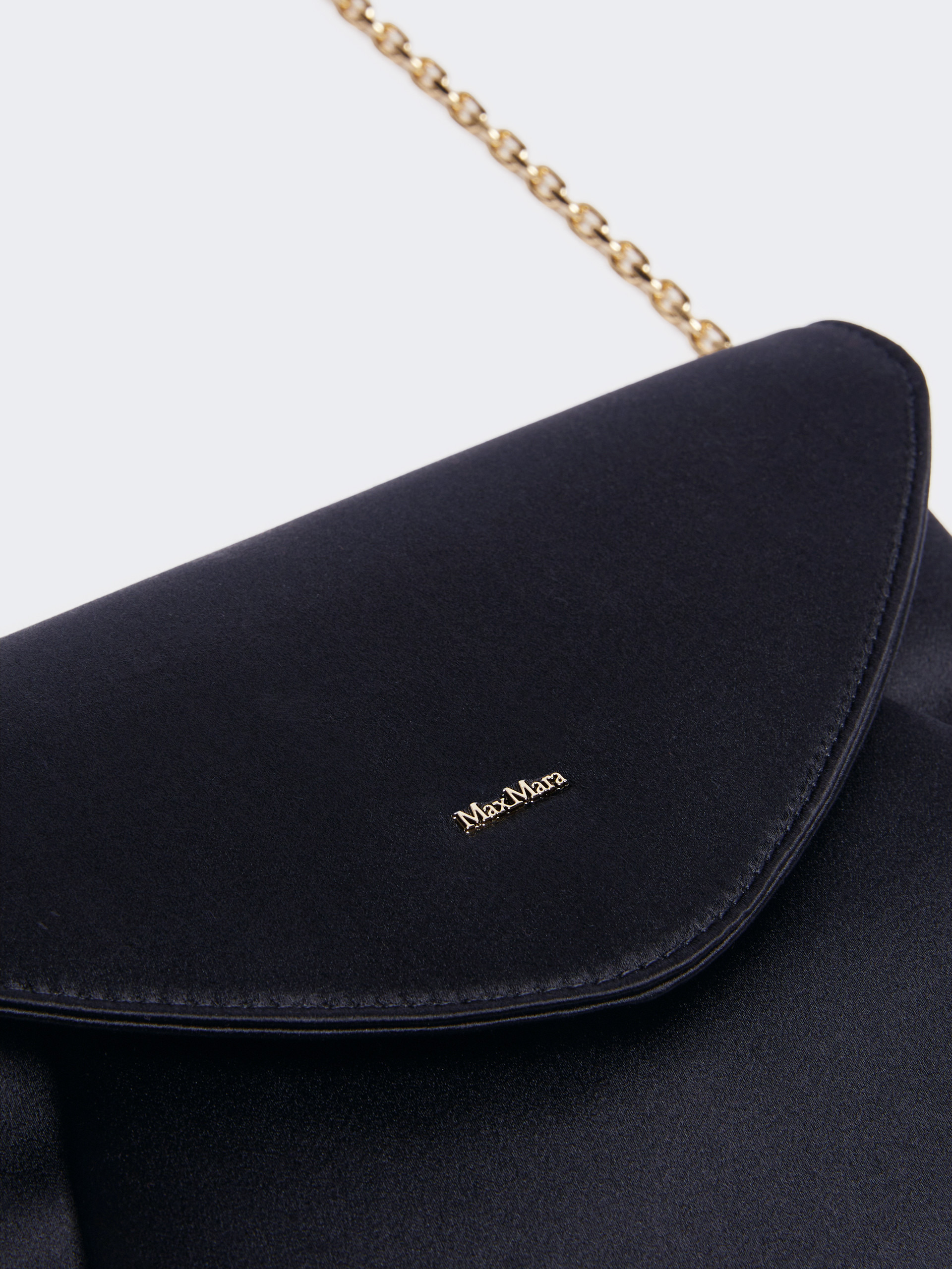 ENVELOPE Viscose and silk satin clutch bag - 4